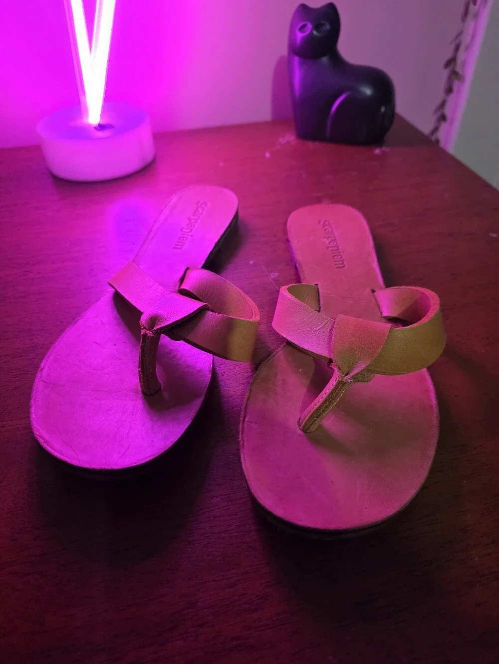 Women’s Knotted Leather Slide Sandals — Tan By ScarpeDiem